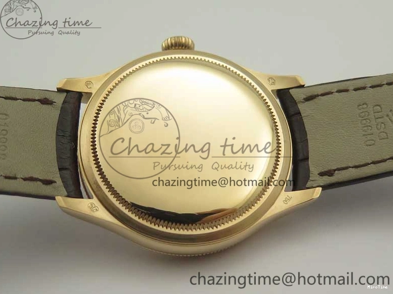 MiroTime 0123 Cellini Time 50509 RG MKF Best Edition White Dial Sticks Marker on Brown Leather Strap A3132 V SoftTouch 3405